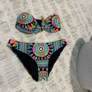 Mara Hoffman Colorful Geometric Bikini Set